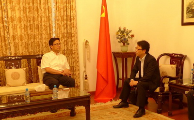 驻巴林大使戚振宏会见中国港湾沙特区域中心总经理 — 中华人民共和国外交部
