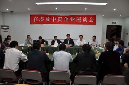 商务部西亚非洲司代表团来埃考察中资企业经营状况