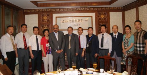 中阿交流协会宴请阿盟战略经济关系与研究司主任塔米尔博士