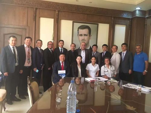 叙利亚电力部副部长尼达尔·格尔姆沙会见秦勇代表团