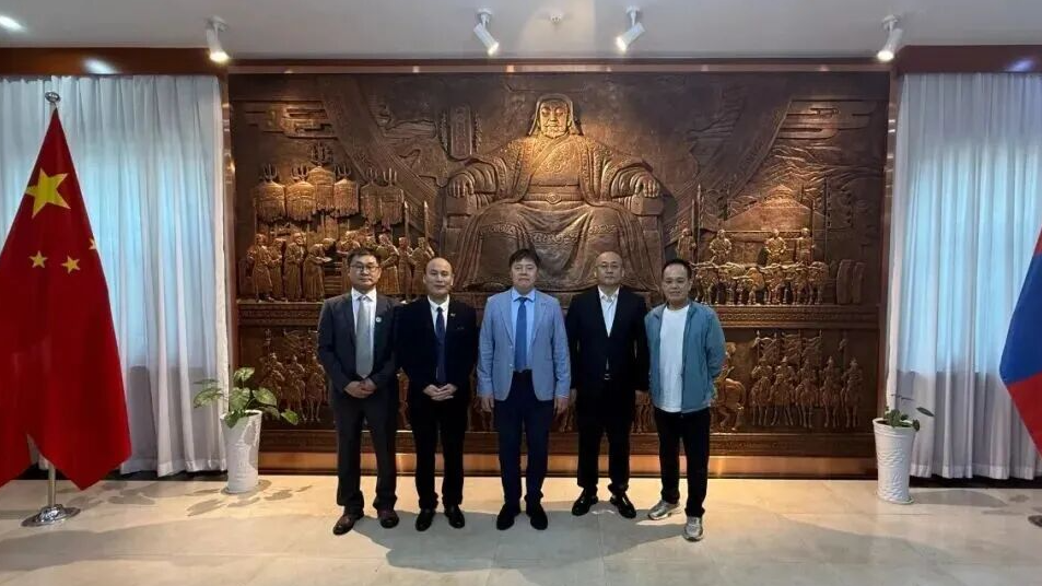 中阿网走进蒙古国驻华大使馆，探讨大宗贸易及数字经济合作